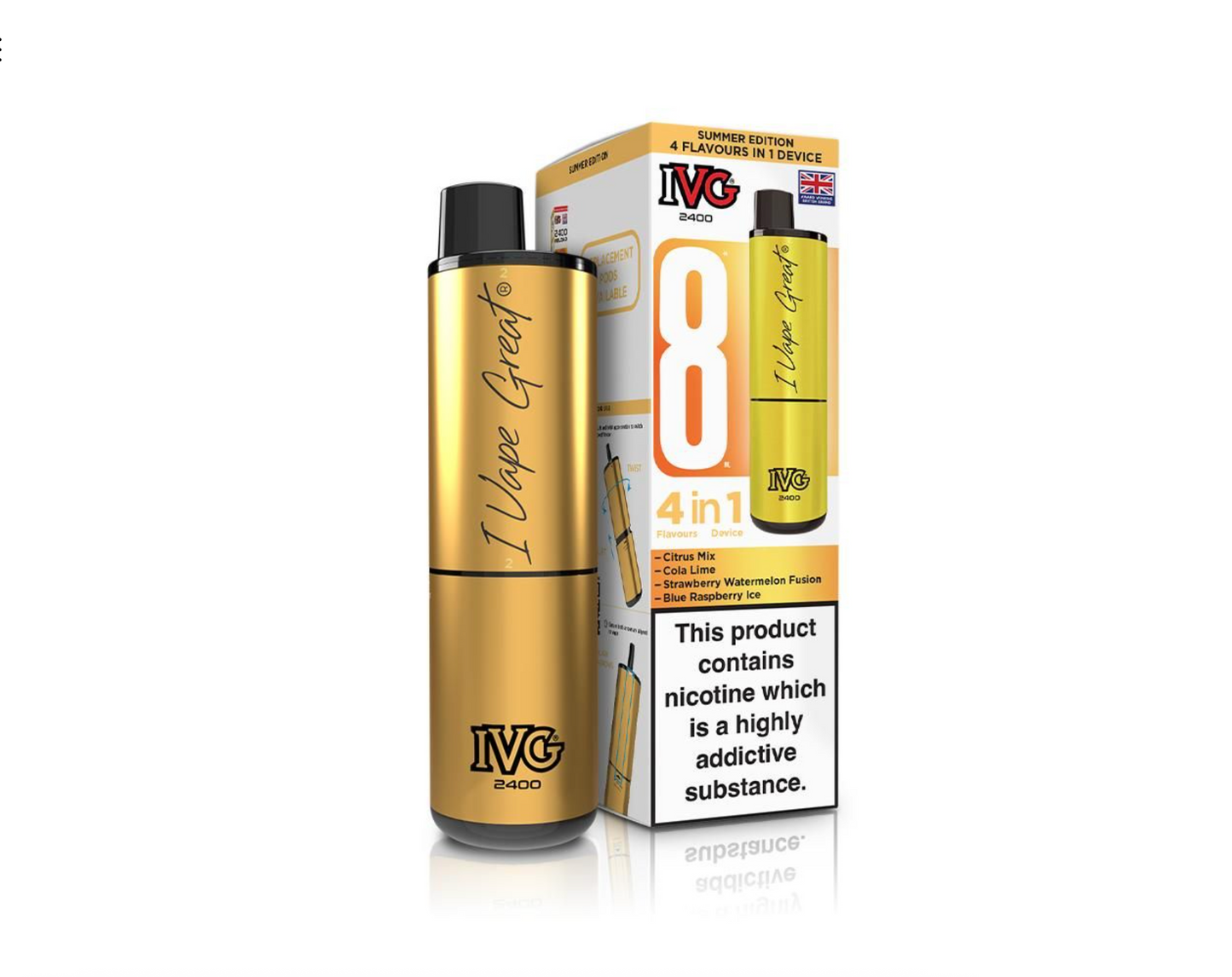IVG 2400 Rechargeable Kit - Summer Edition