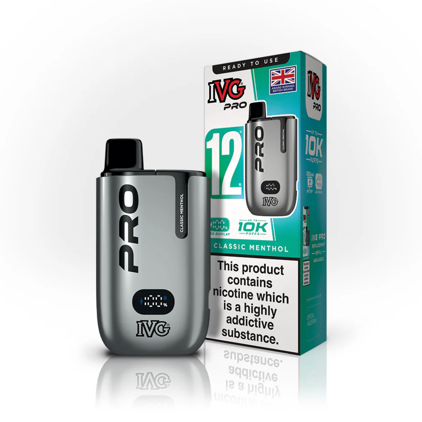 IVG Pro 12 Rechargable Kit - Classic Menthol