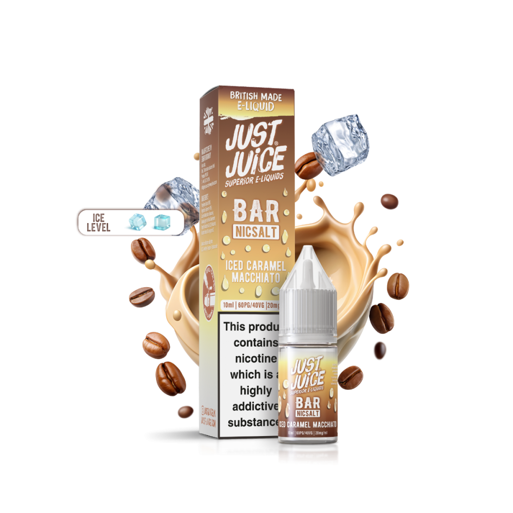 Just Juice Bar 10ml Nic Salt - Iced Caramel Macchiato
