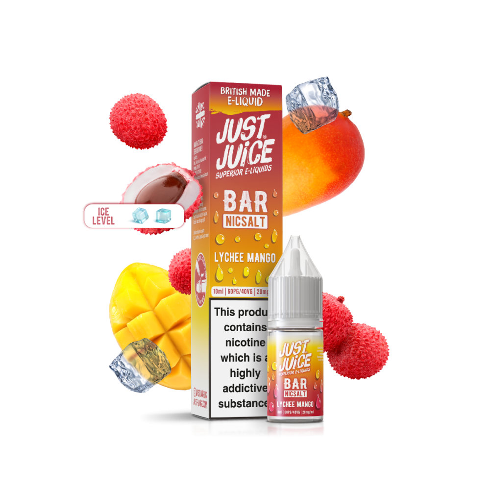Just Juice Bar 10ml Nic Salt - Lychee Mango