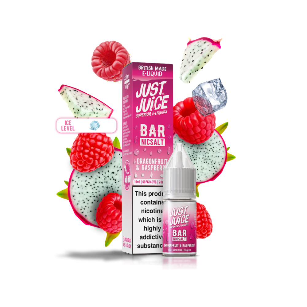 Just Juice Bar 10ml Nic Salt - Dragonfruit & Raspberry