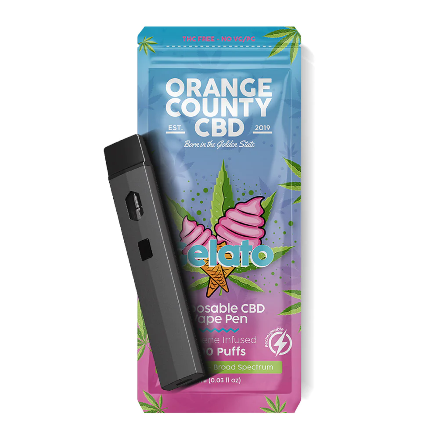 Orange County 1ml Disposable CBD Vape Pen | Gelato