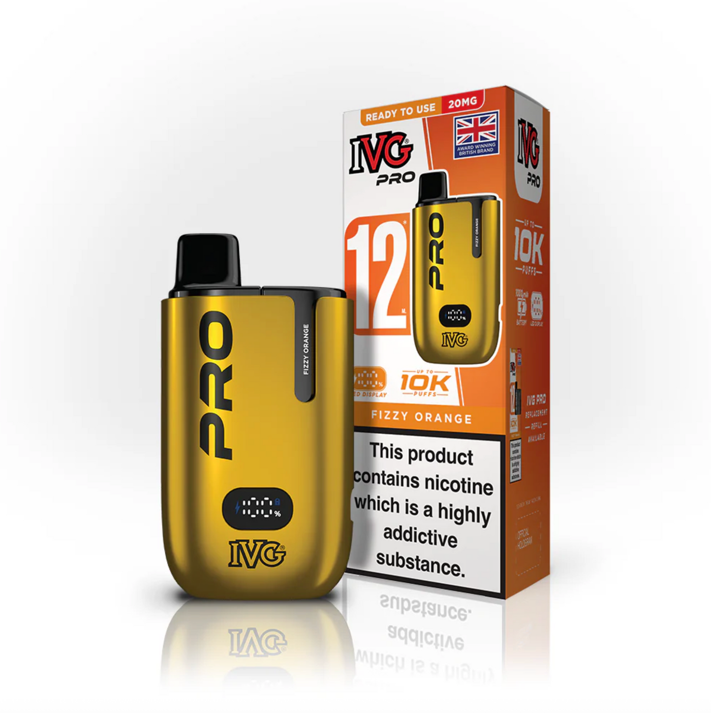 IVG Pro 12 Rechargable Kit - Fizzy Orange