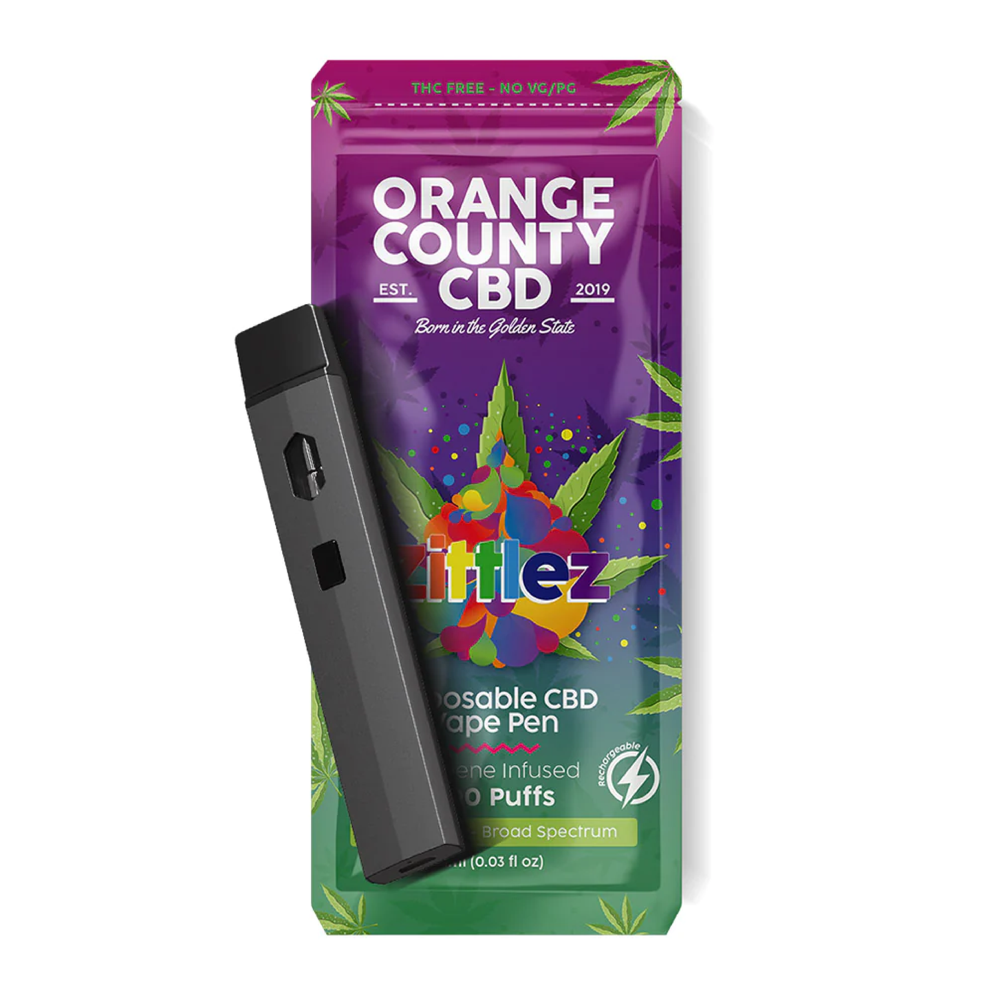 Orange County 1ml Disposable CBD Vape Pen | Zittlez