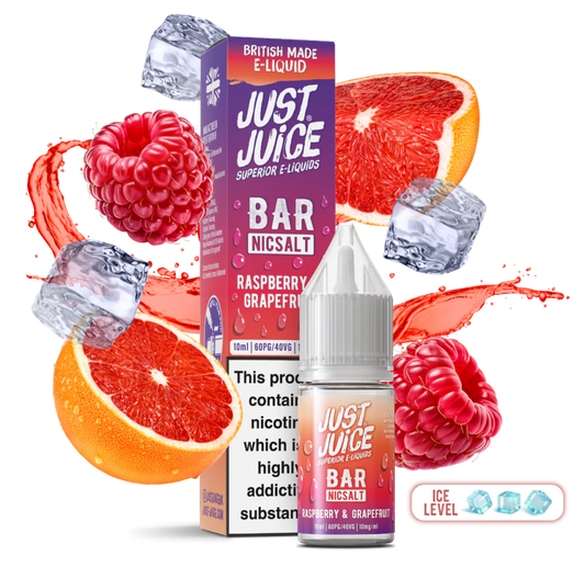 Just Juice Bar 10ml Nic Salt - Raspberry Grapefruit