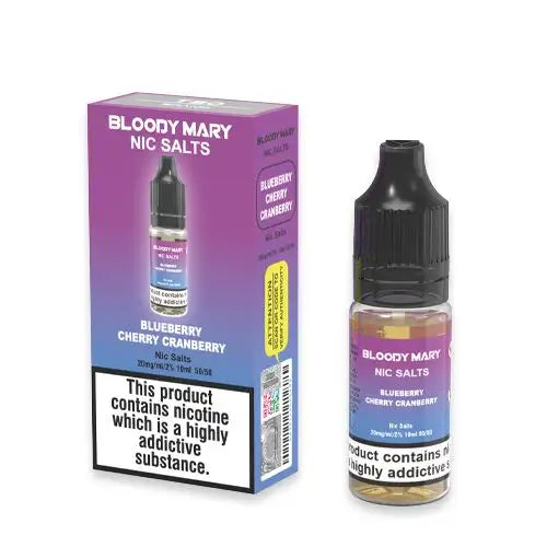 Bloody Mary Nic Salts - 20mg - Blueberry Cherry Cranberry